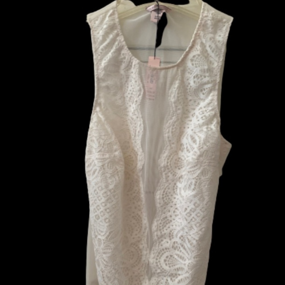 Victoria’s Secret White Lace Bodysuit